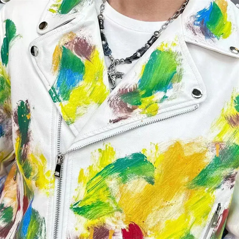 Abstract Paint Printed Jacket