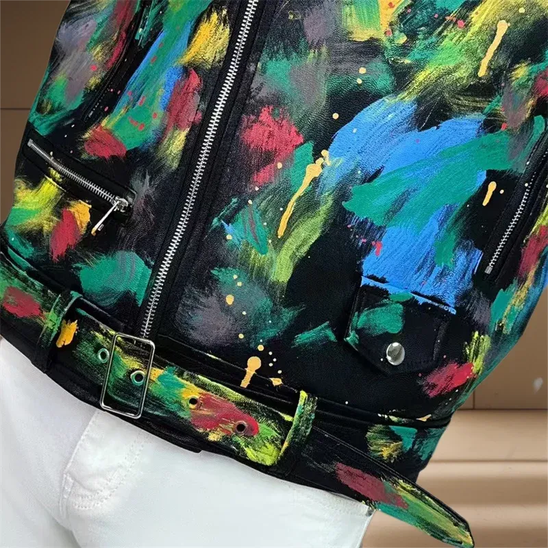 Abstract Paint Printed Jacket