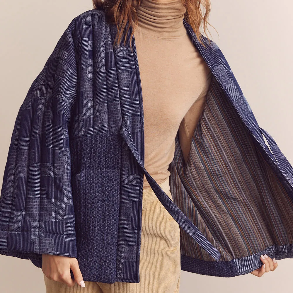 Amente Patchwork Quilted Kimono Jacket