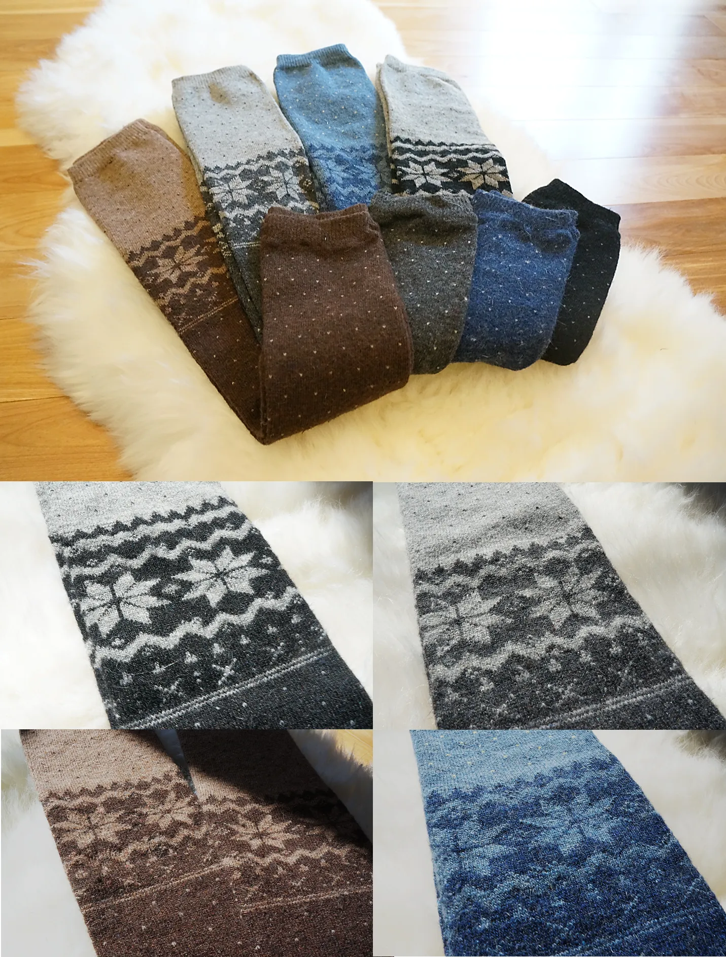 Boot Cozies™ Snowflake Leg Warmers