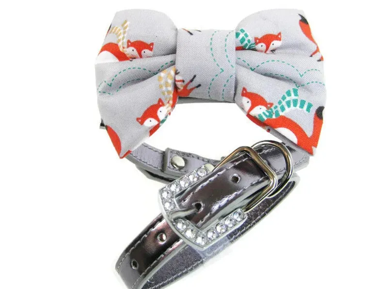 Bowtie Collar | Silver Fox