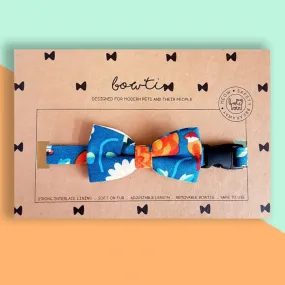 Bowtix Handmade Cat Collar With Removable Bowtie - Kotoritachi (Teal)