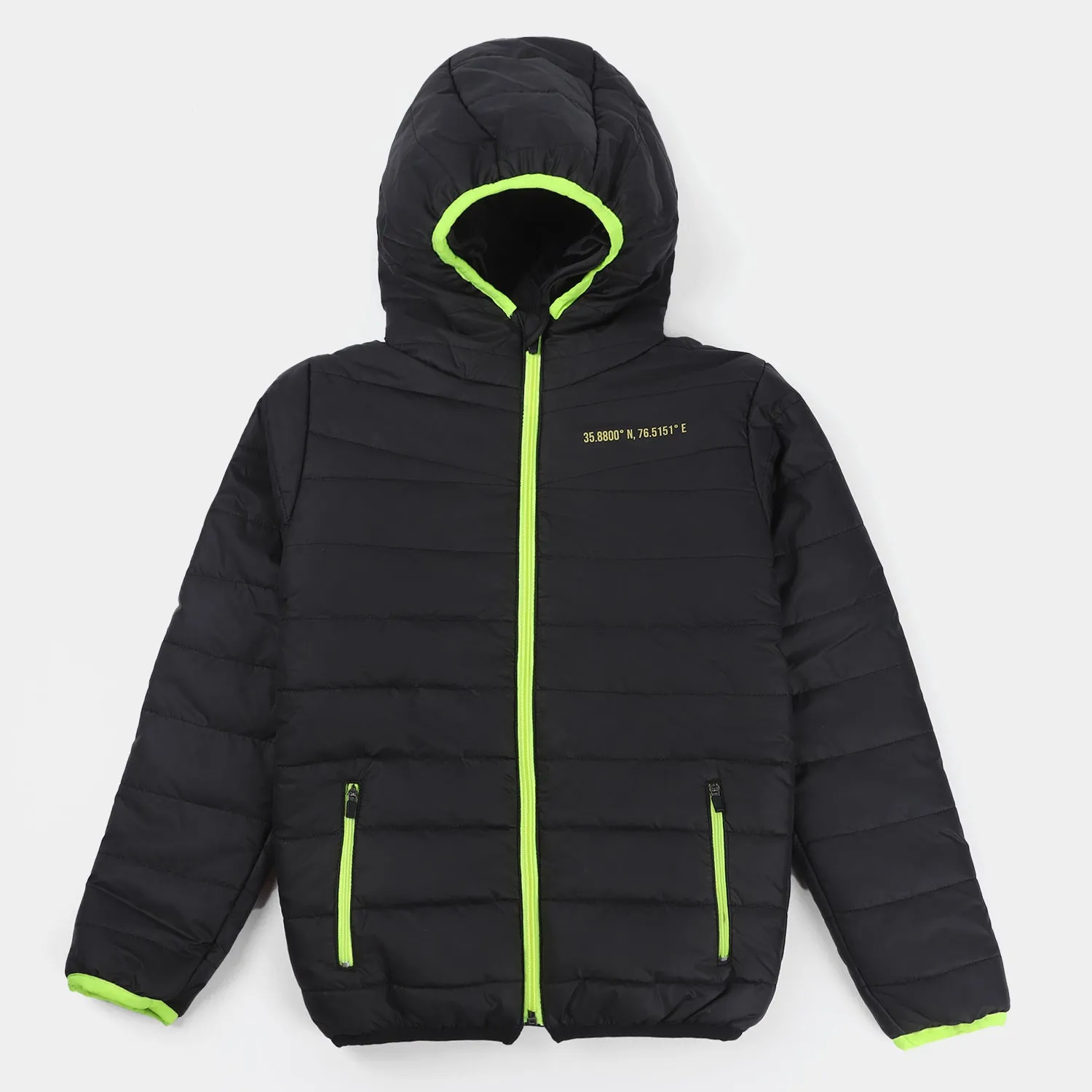 Boys Quilted Jacket Mountain K2-BLACK