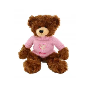 Brandon Chocolate Mom Sweater Bear 12"