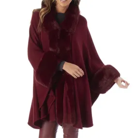 Burgundy cape