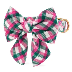 Callie Plaid Flannel Lady Bow Collar