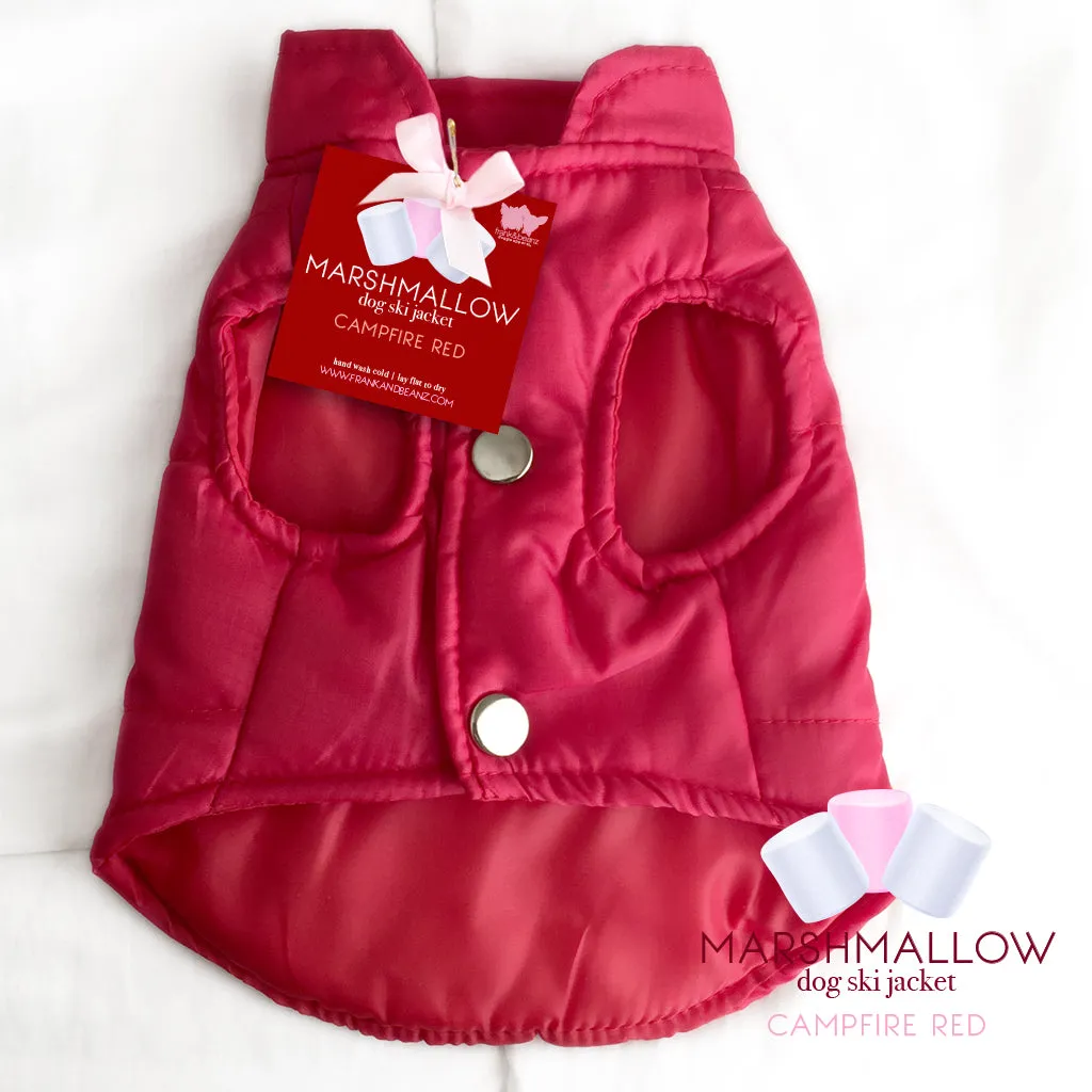 Campfire Red Ski Jacket for Dogs Winter Dog Coat