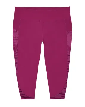 Canyon Capri Tights | Magenta