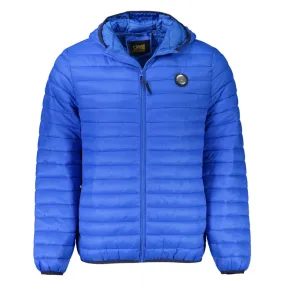 Cavalli Class Plain Quilted Blue Jacket