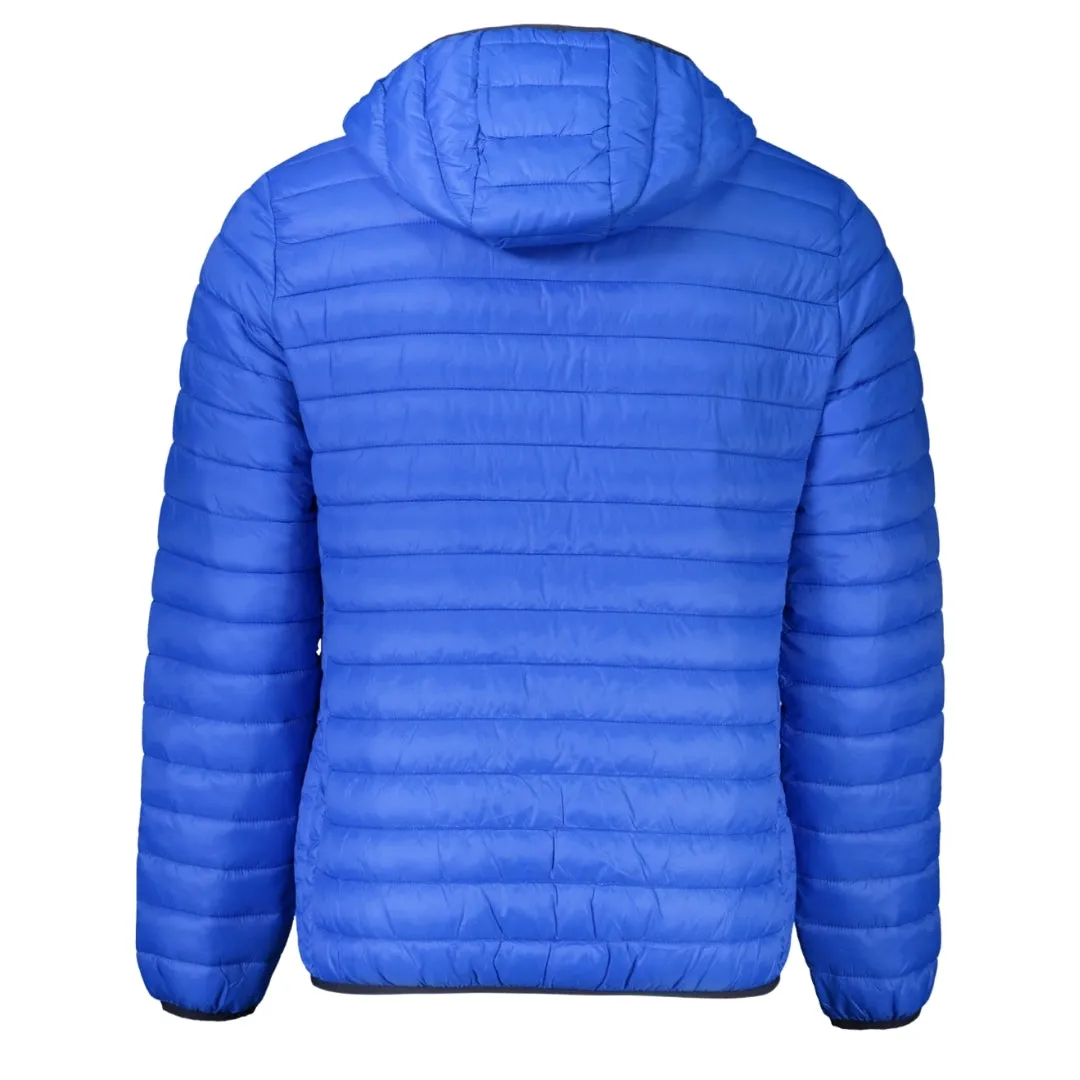 Cavalli Class Plain Quilted Blue Jacket