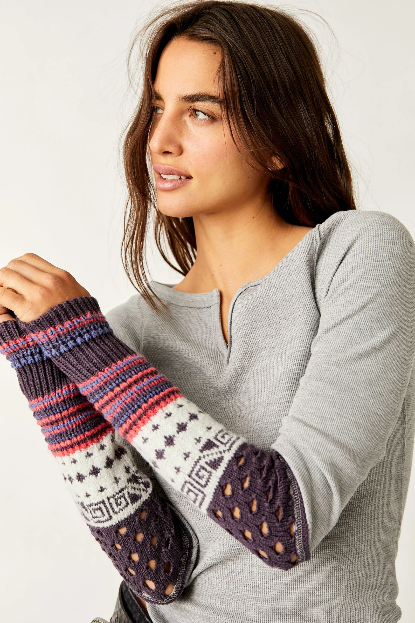 Cozy Craft Cuff Top Heather Grey