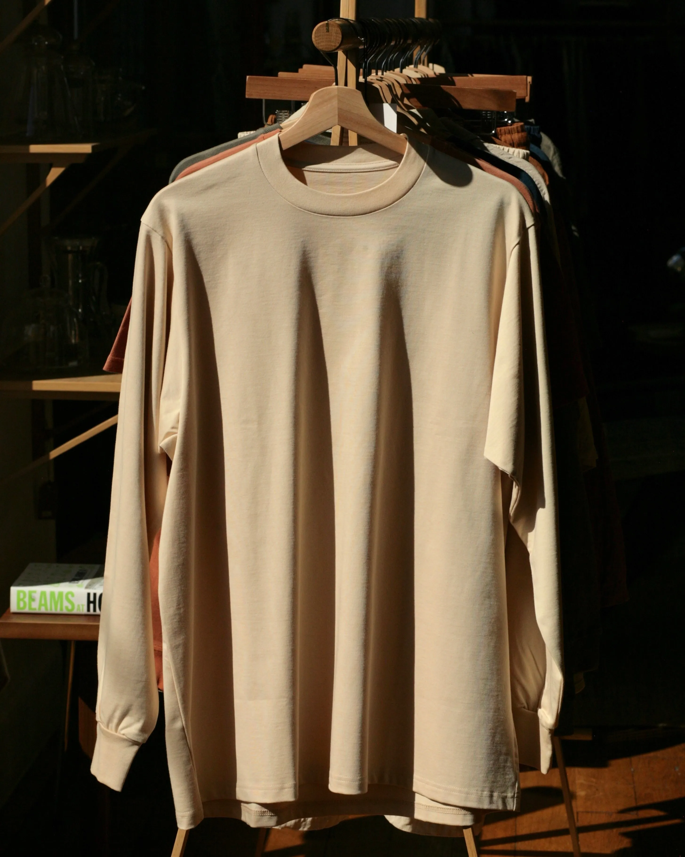 Crew Neck T Long Organic Twin Jersey | Ivory