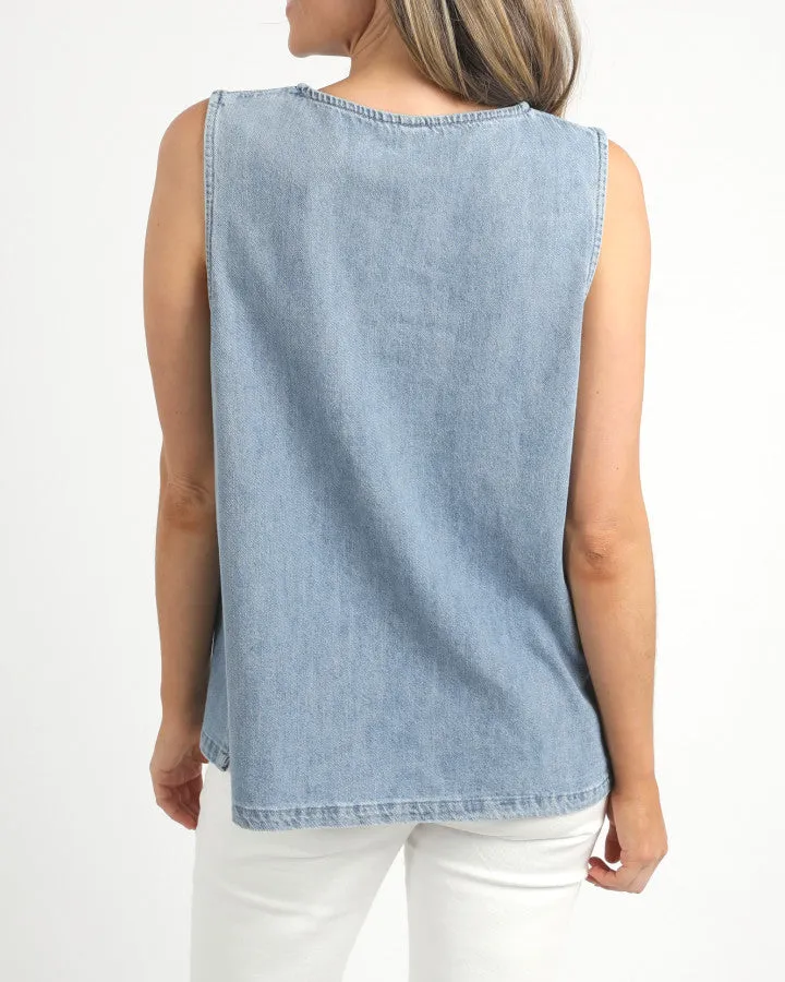 Curtis Chambray Tank