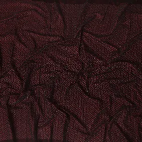 Dark maroon premium pure silk blended velvet same tone embroidery having sequins in fancy design-D13669