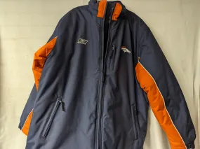 Denver Broncos NFL Winter Jacket Coat Size Large Color Blue Condition Used