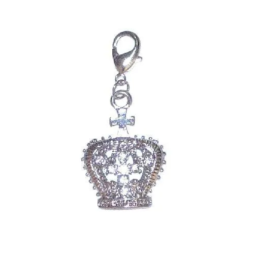 Diana Crown Dog Collar Charm