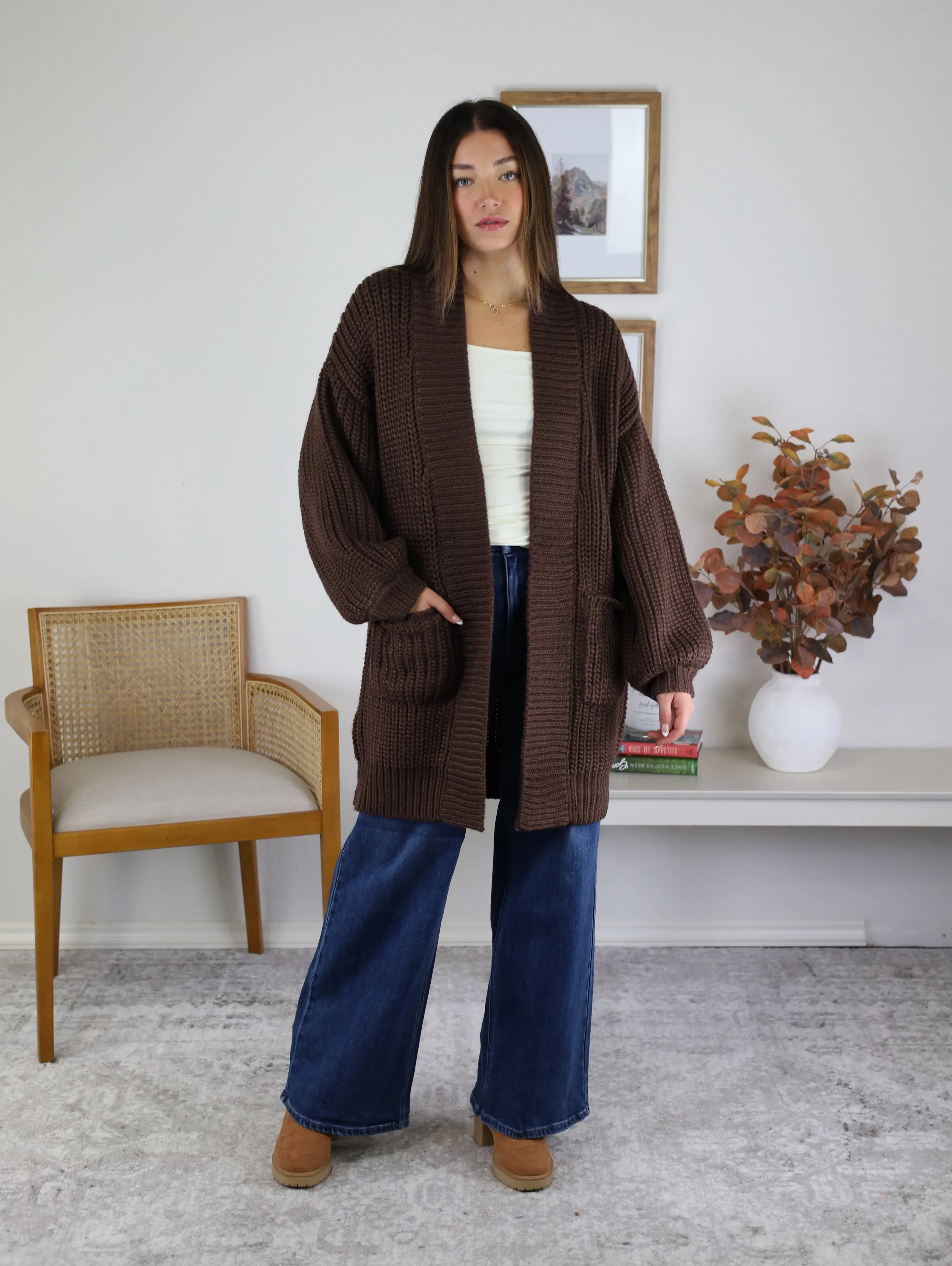 Drea Chunky Sweater Cardigan