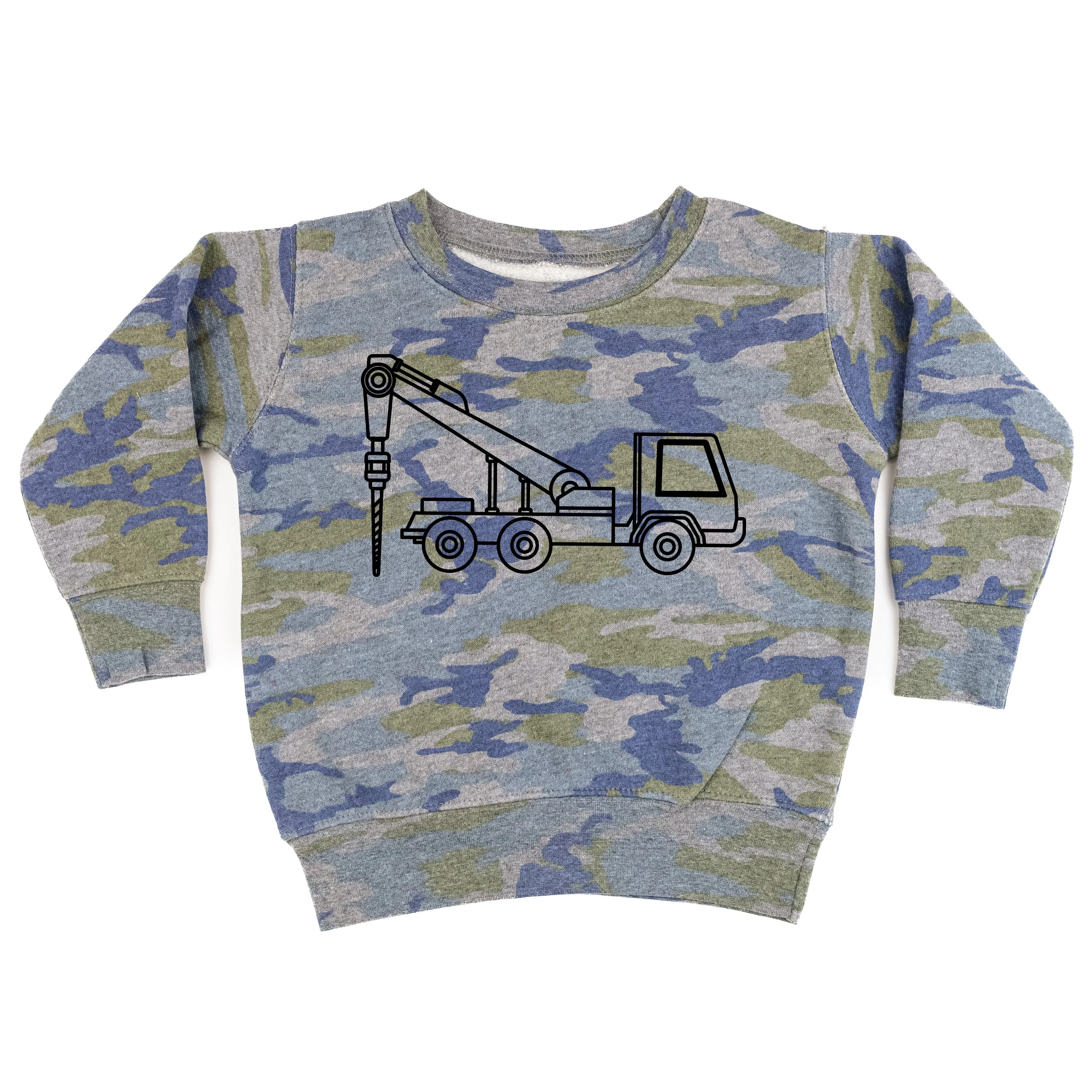 DRILLING TRUCK - Minimalist Design - Child Sweater