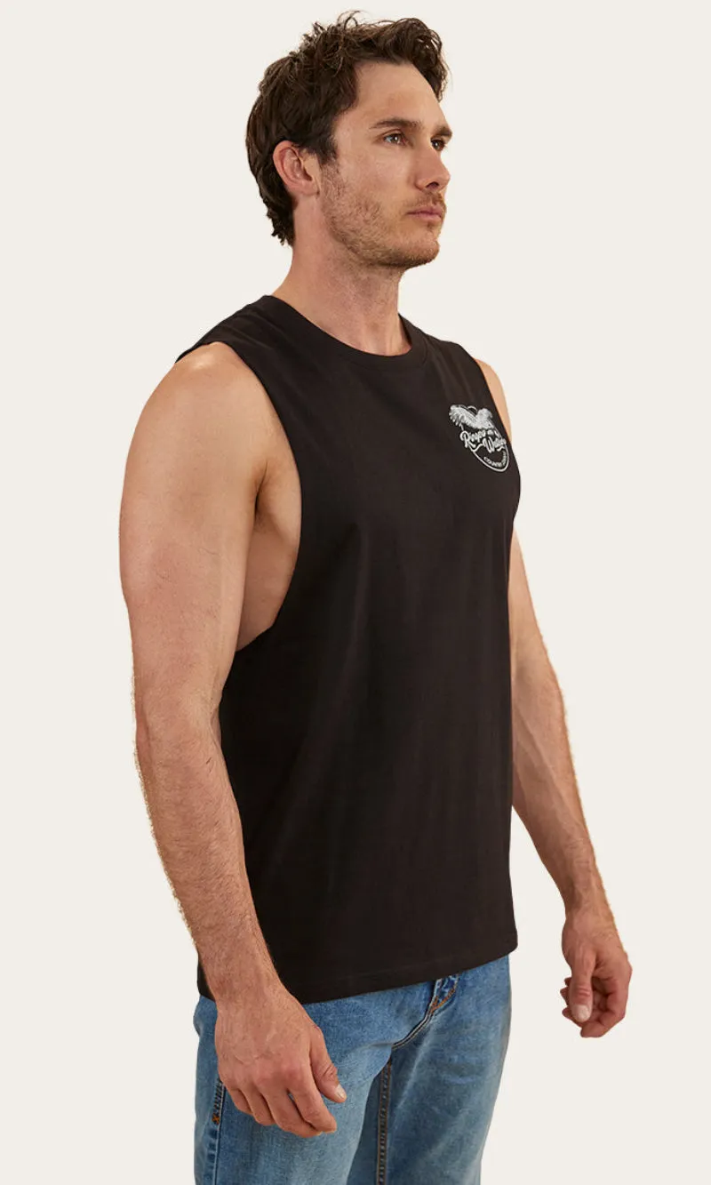 Eagle Mens Muscle Tank Black