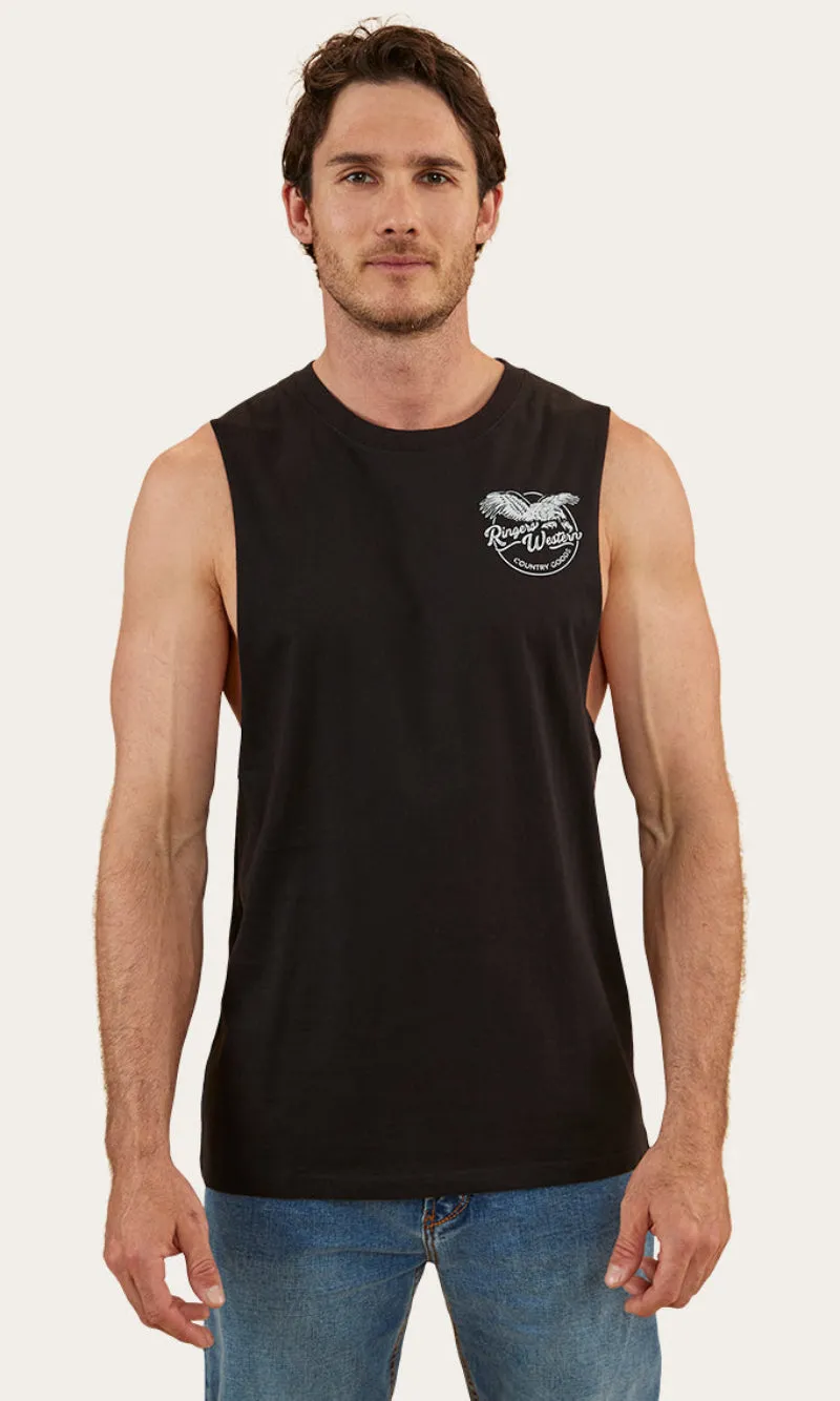 Eagle Mens Muscle Tank Black