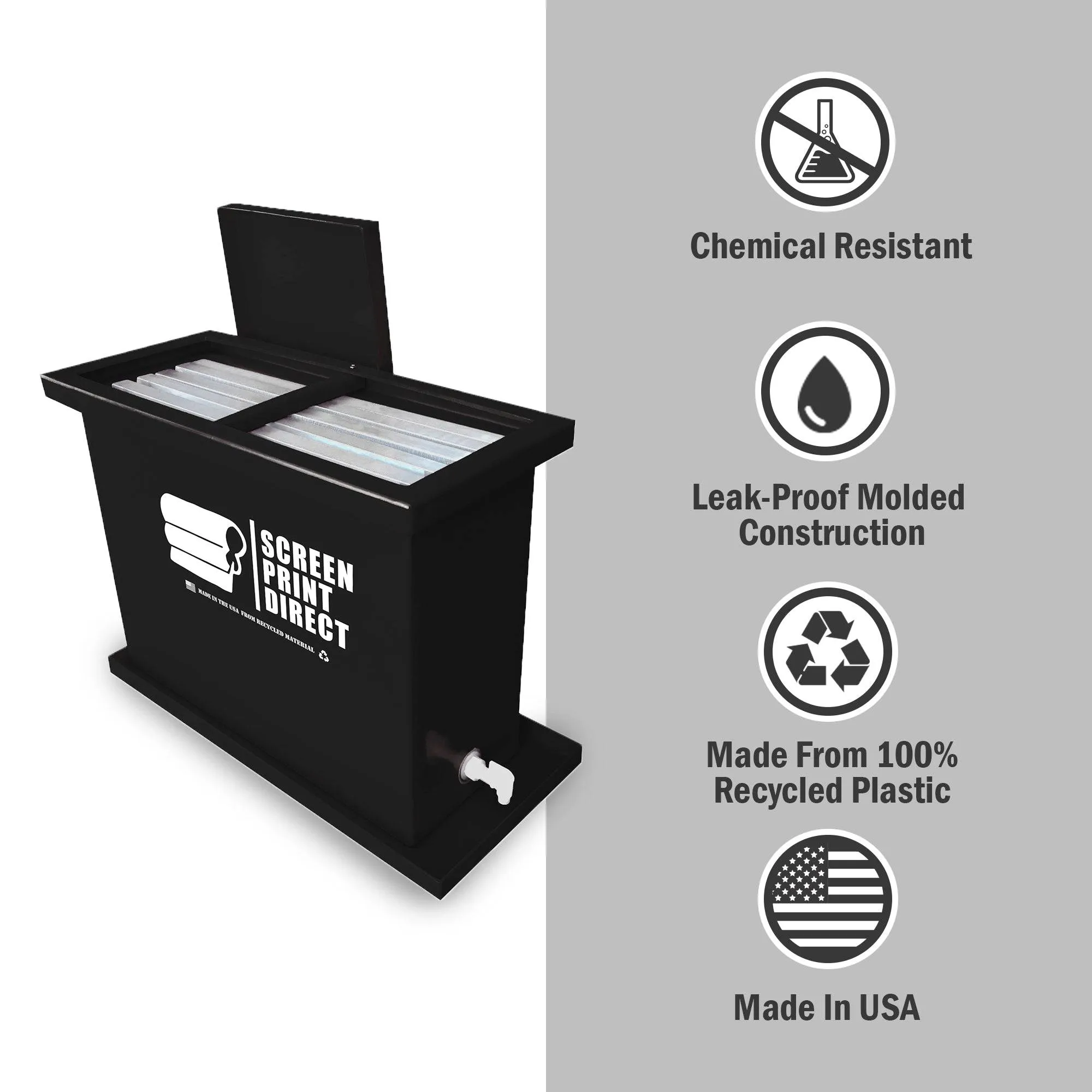 Ecotex® 30 Gallon Screen Printing Dip Tank