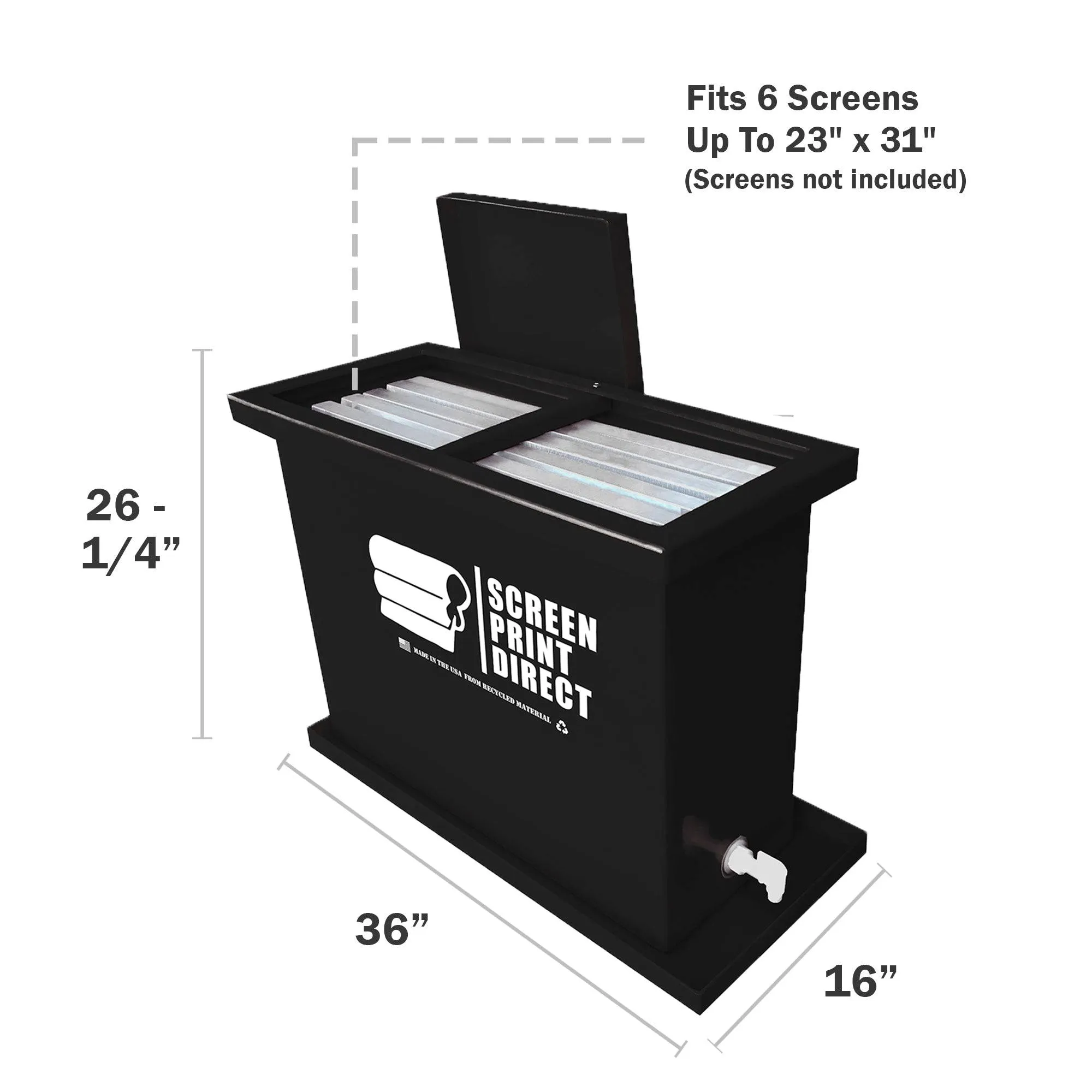 Ecotex® 30 Gallon Screen Printing Dip Tank