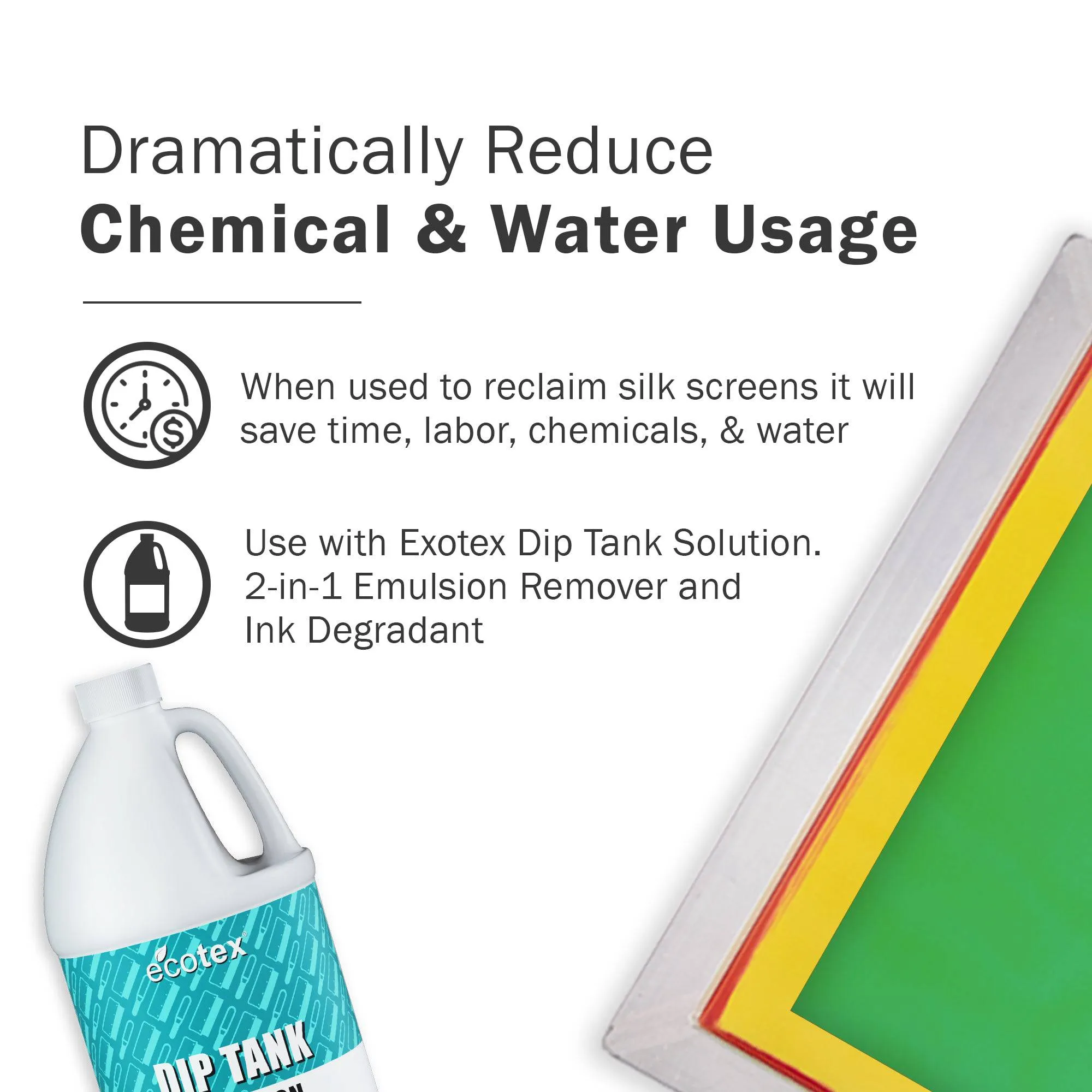 Ecotex® 30 Gallon Screen Printing Dip Tank