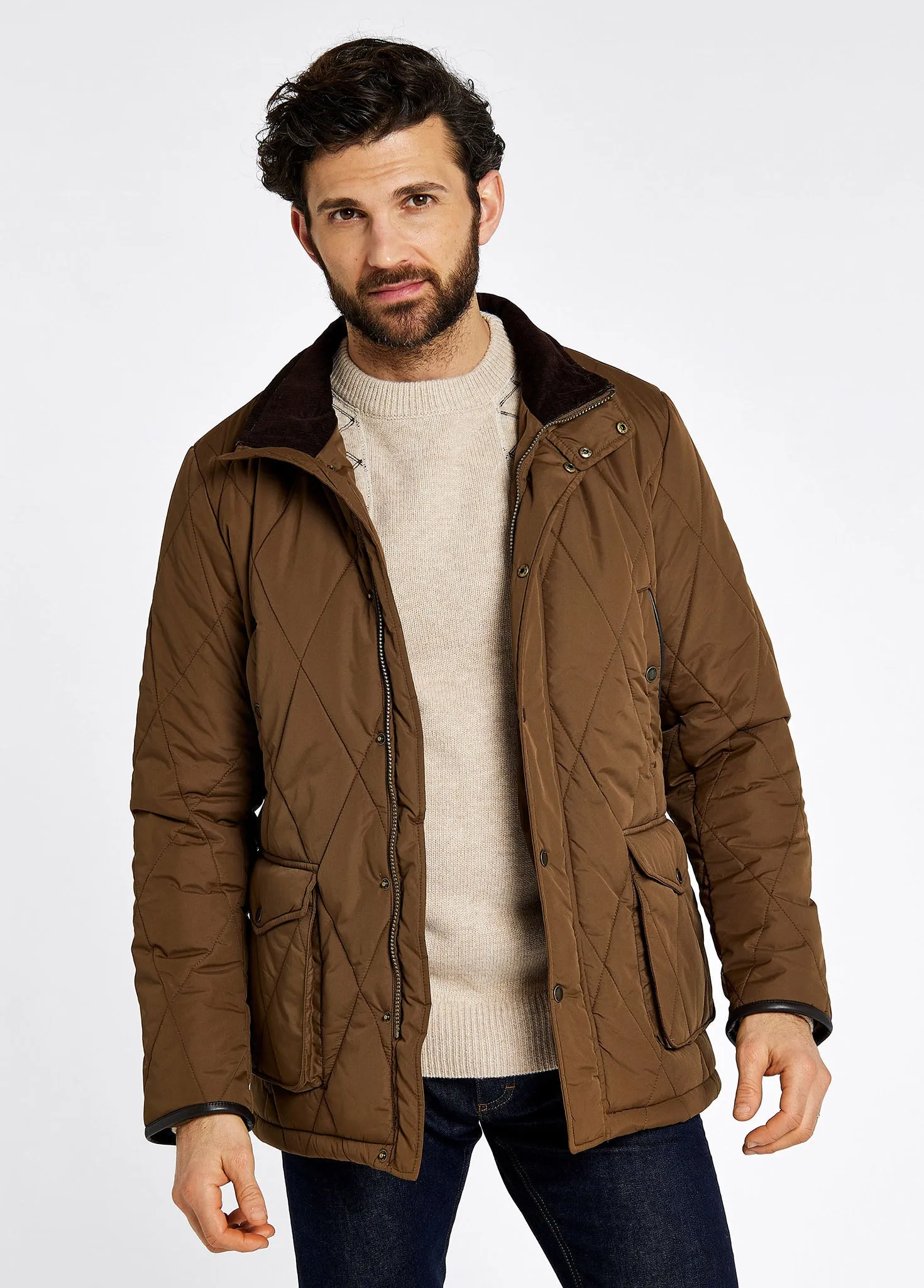 Farmley Men’s Quilted Jacket - Bronze