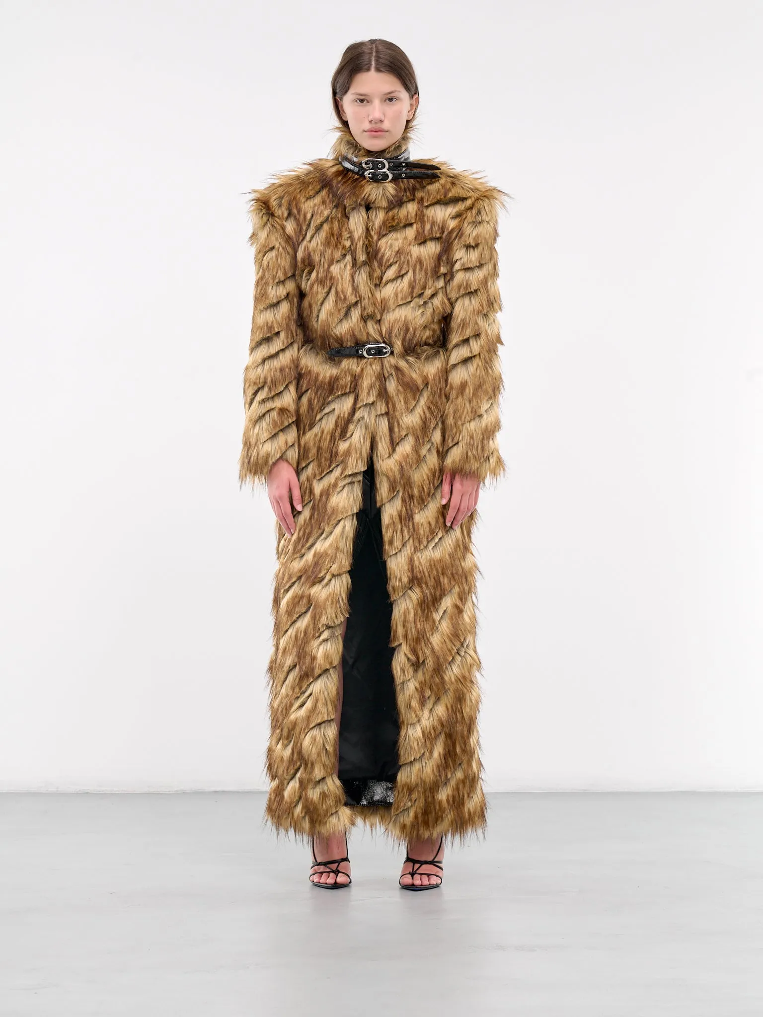 Faux Fur Coat (CTPABR01-BROWN)