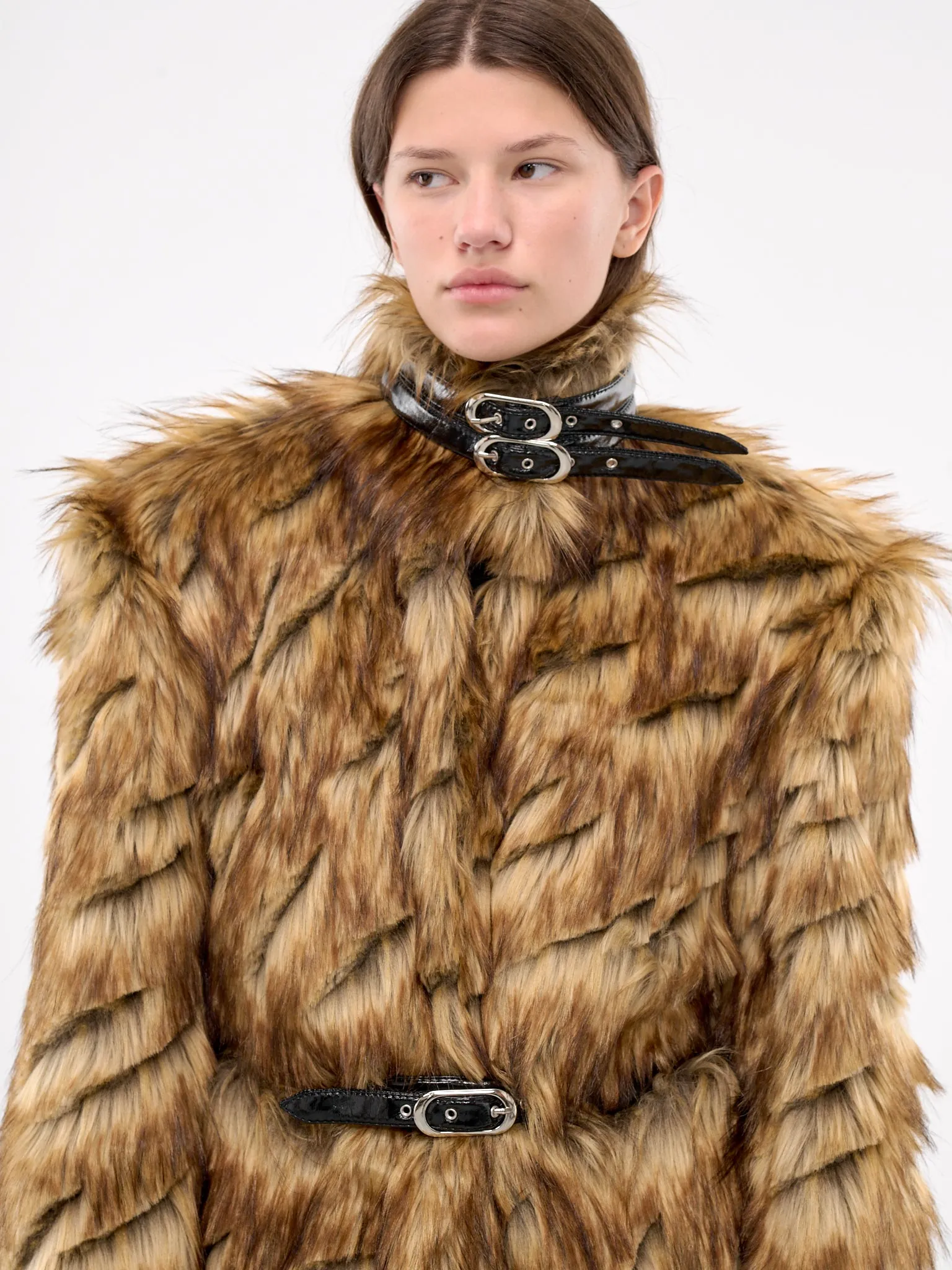 Faux Fur Coat (CTPABR01-BROWN)