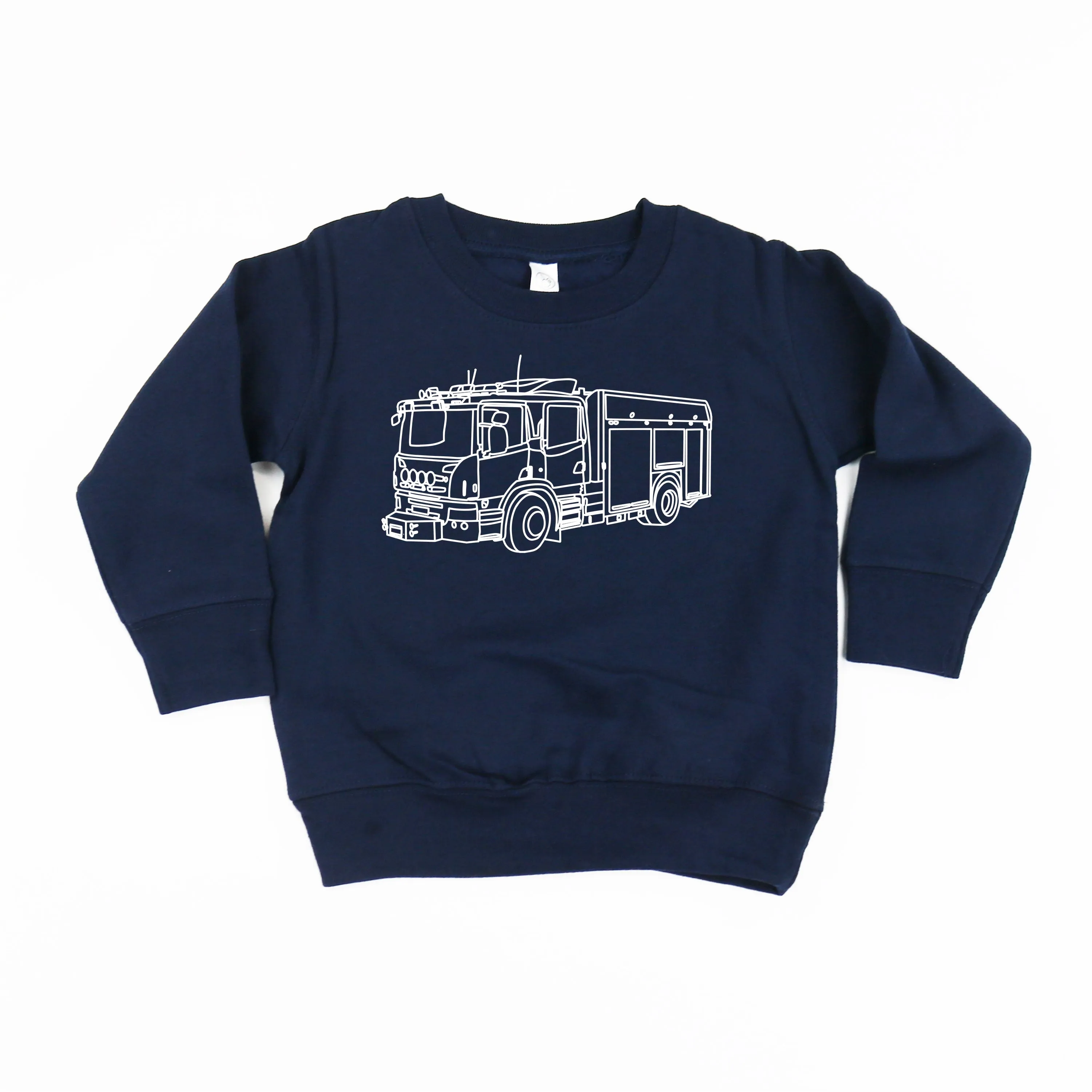 FIRE TRUCK - Minimalist Design - Child Sweater