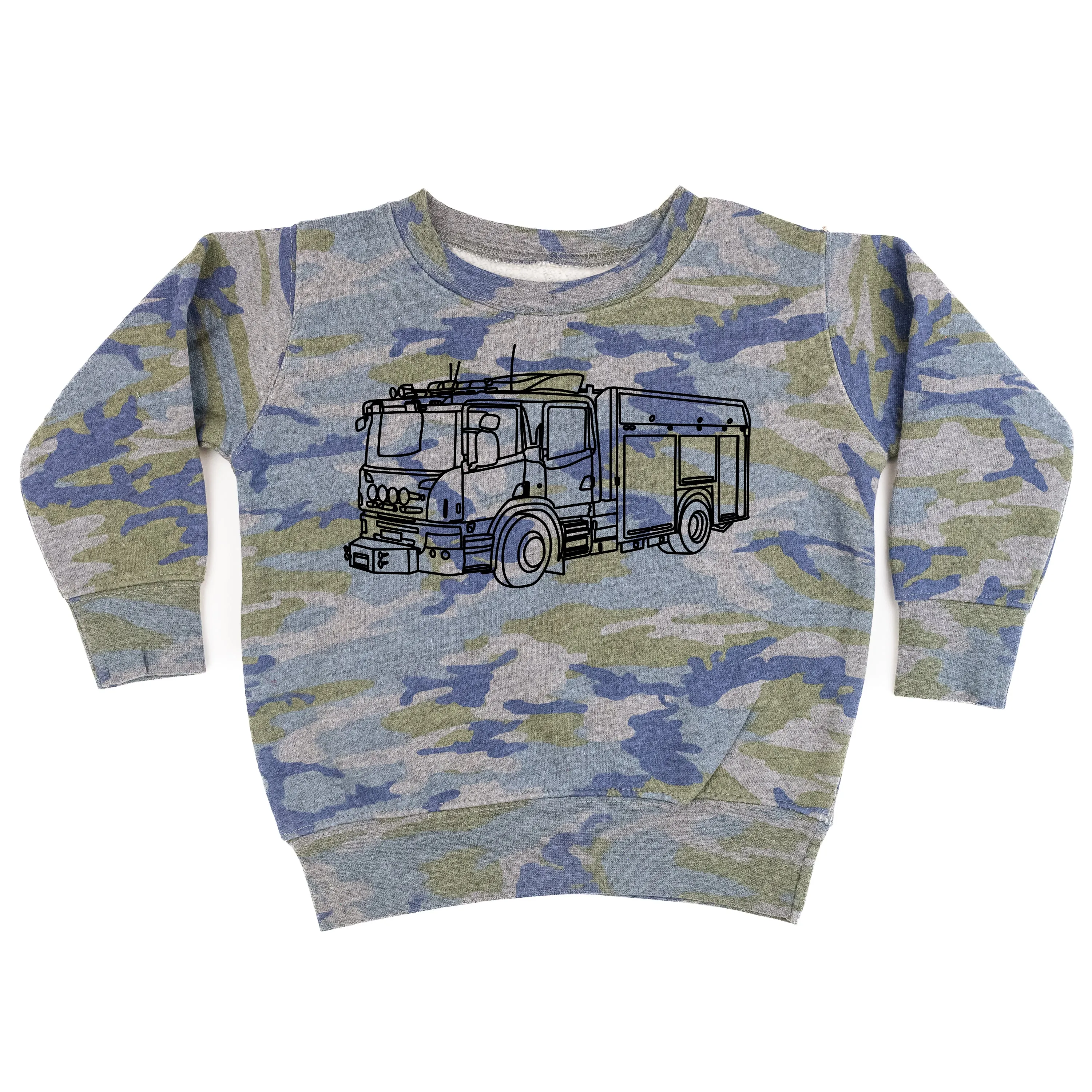 FIRE TRUCK - Minimalist Design - Child Sweater