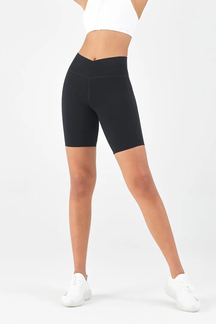 FlexEase™ V-Waist Biker Short with Hidden Pocket