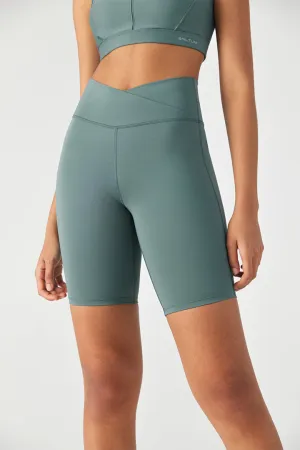 FlexEase™ V-Waist Biker Short with Hidden Pocket