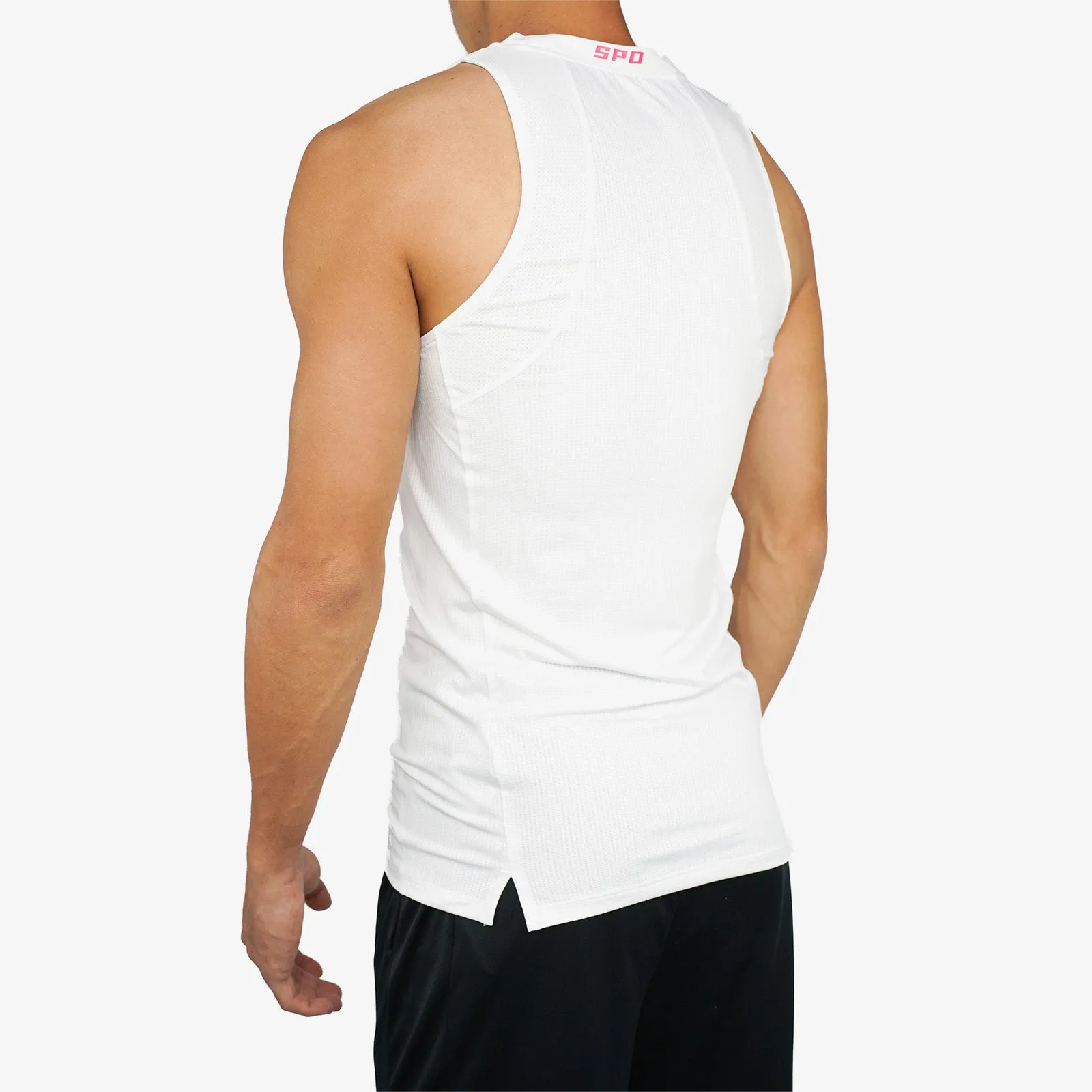 For Players Compression Tank Top - White