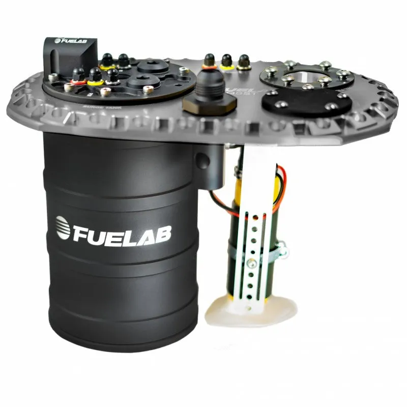 FUELAB 62710-5 Fuel System QSST Titanium with Surge Tank Pump Twin Screw FUELAB 93904, no lift pump