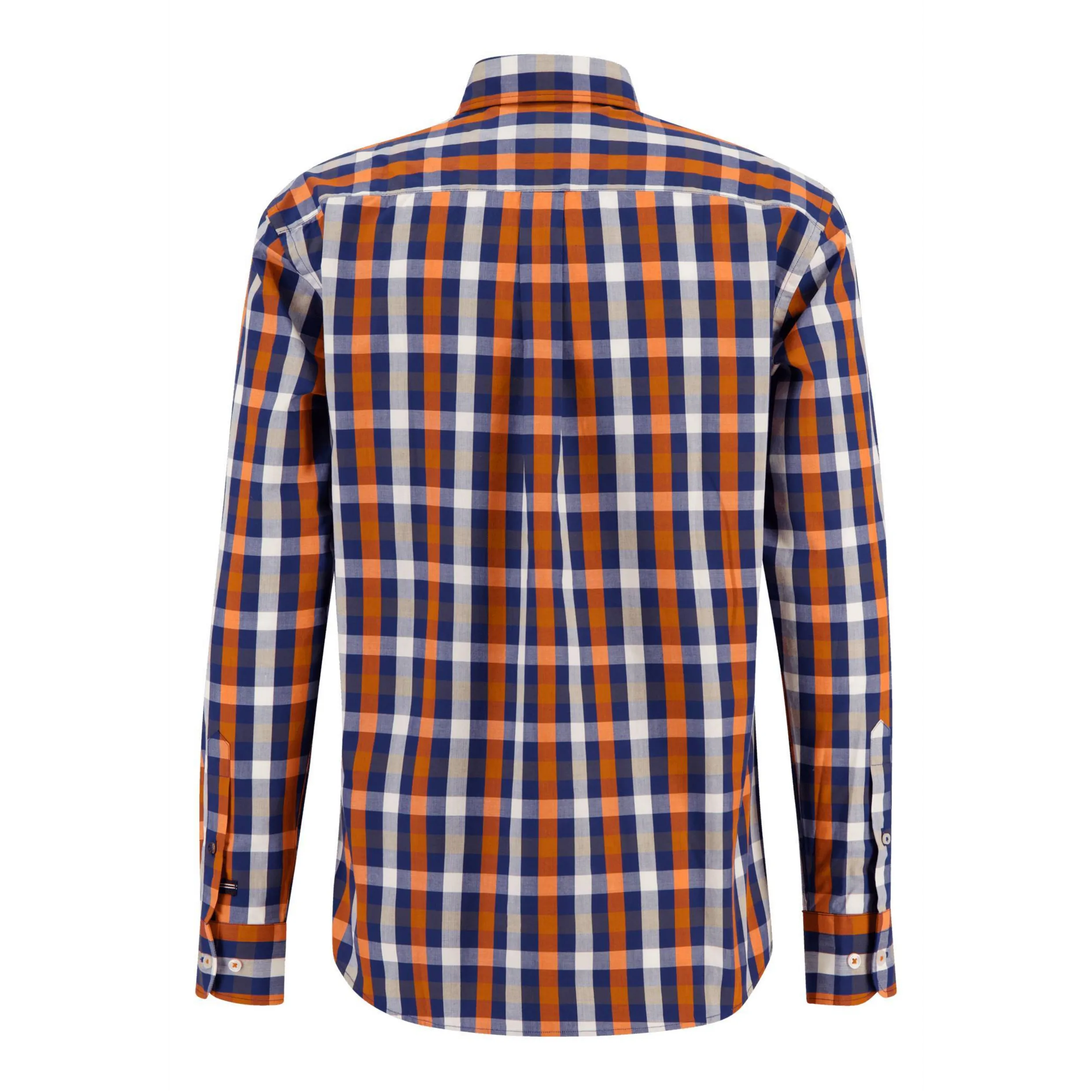 Fynch-Hatton Supersoft Cotton Button Down Shirt Burnt Orange 13086060