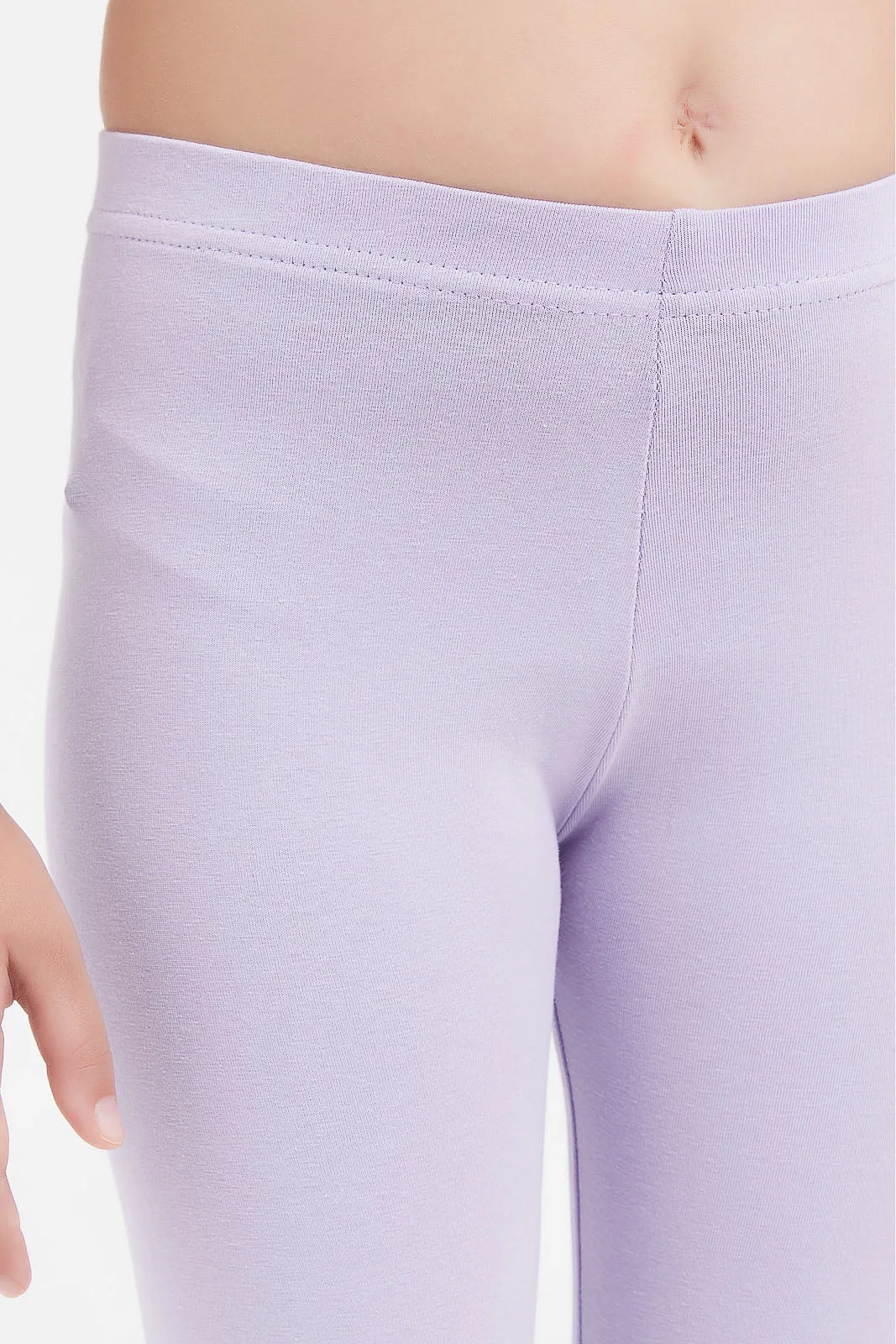 Girls Lilac Printed Legging