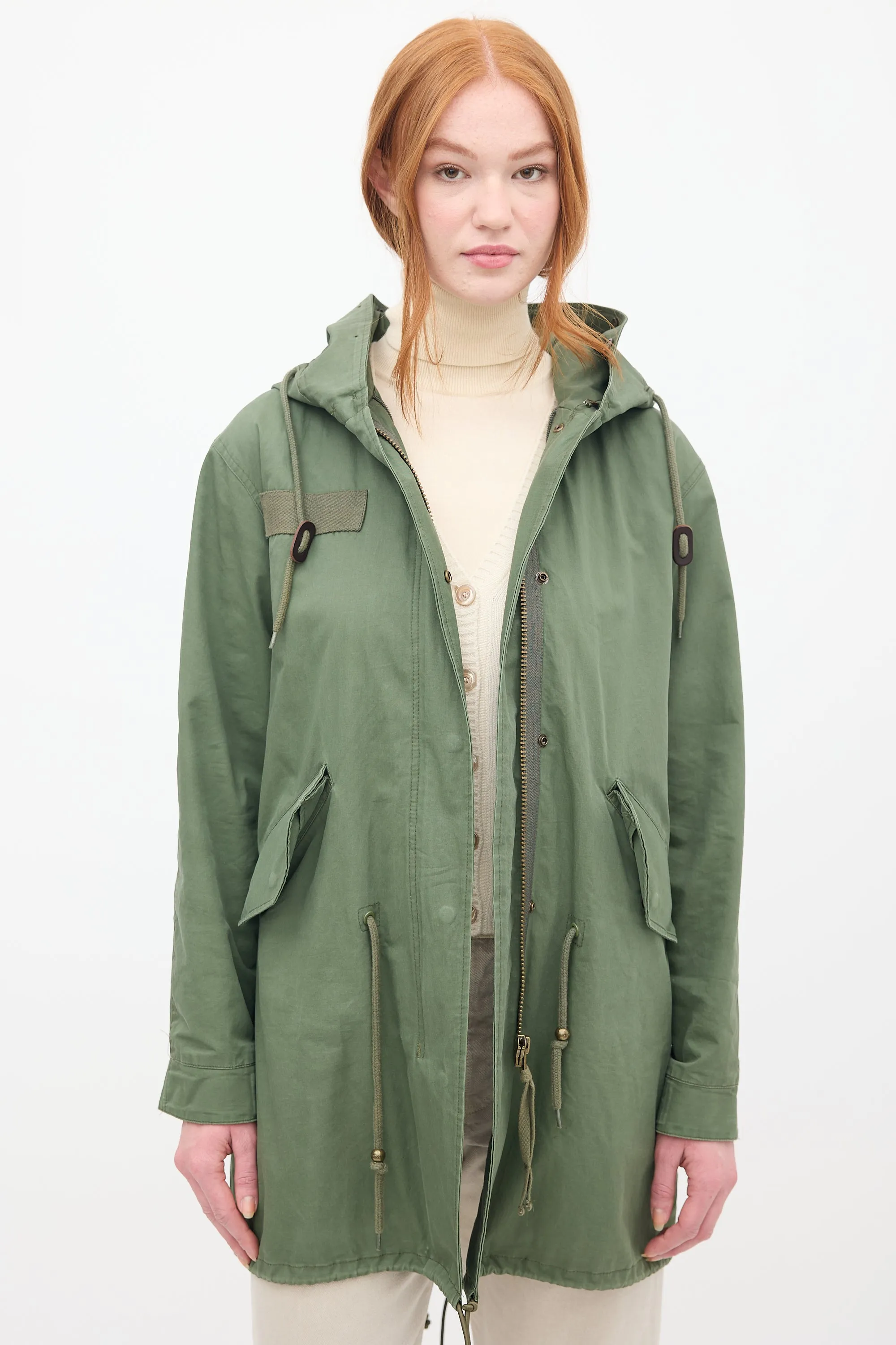 Green Fur 2-in-1 Parka