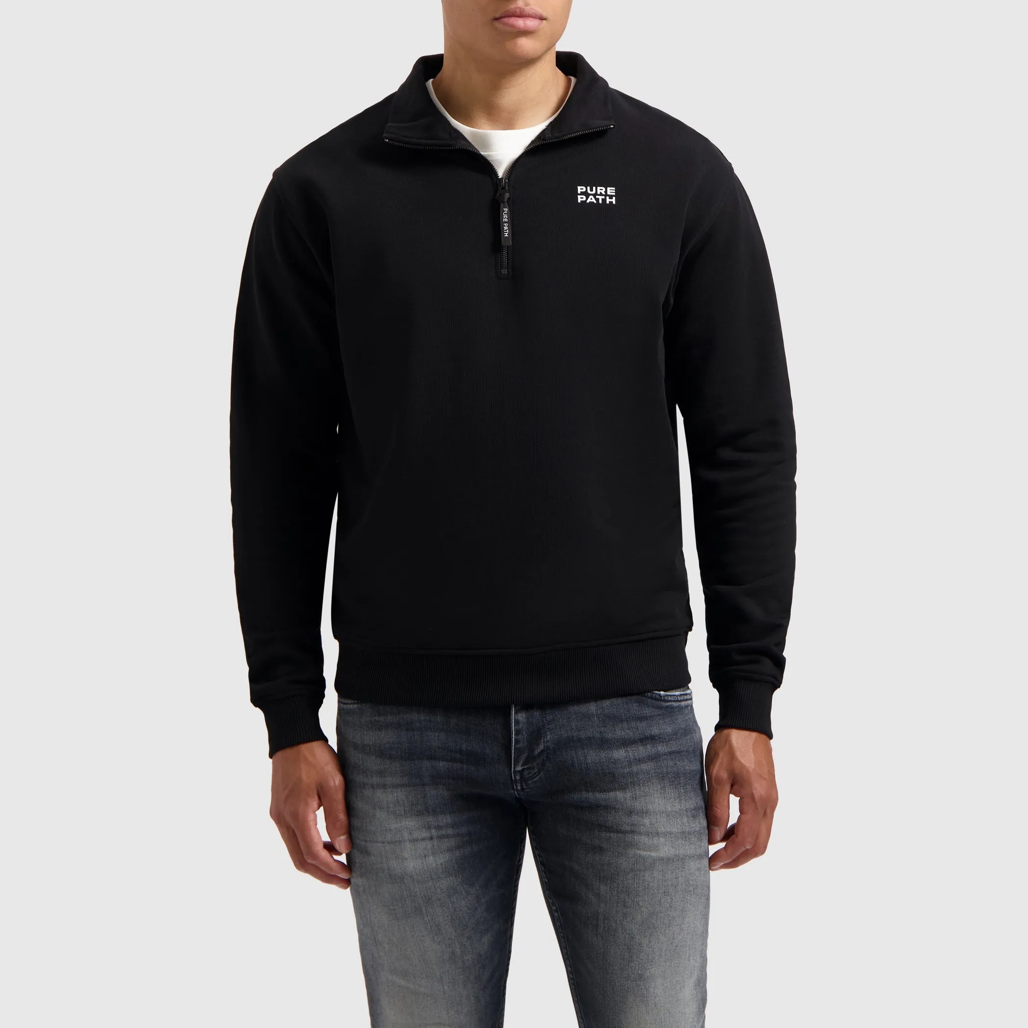 Halfzip HD Logo Sweater | Black