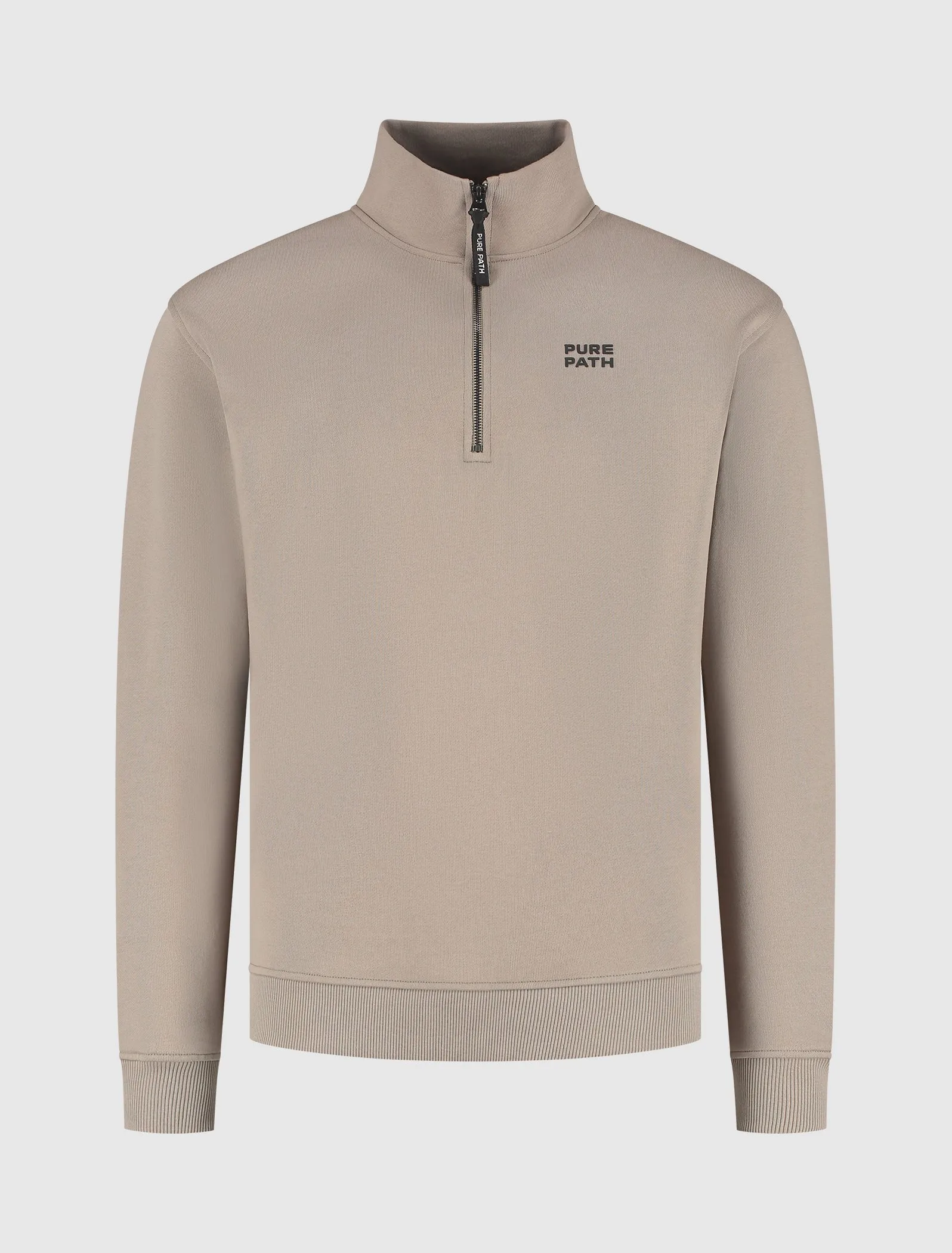 Halfzip HD Logo Sweater | Taupe