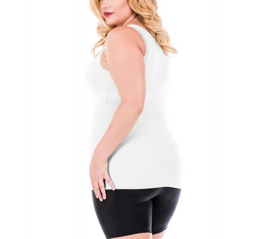 InstantFigure Shirred Tank Top Plus Size Shapewear WT40011C