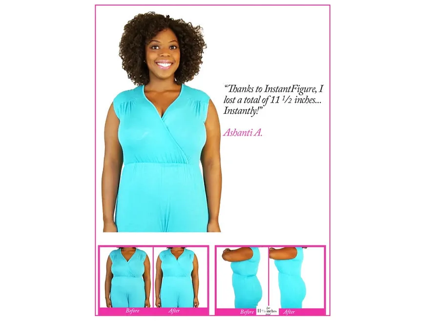 InstantFigure Underbust Plus Size Dress Adjustable Strap WDS40151C