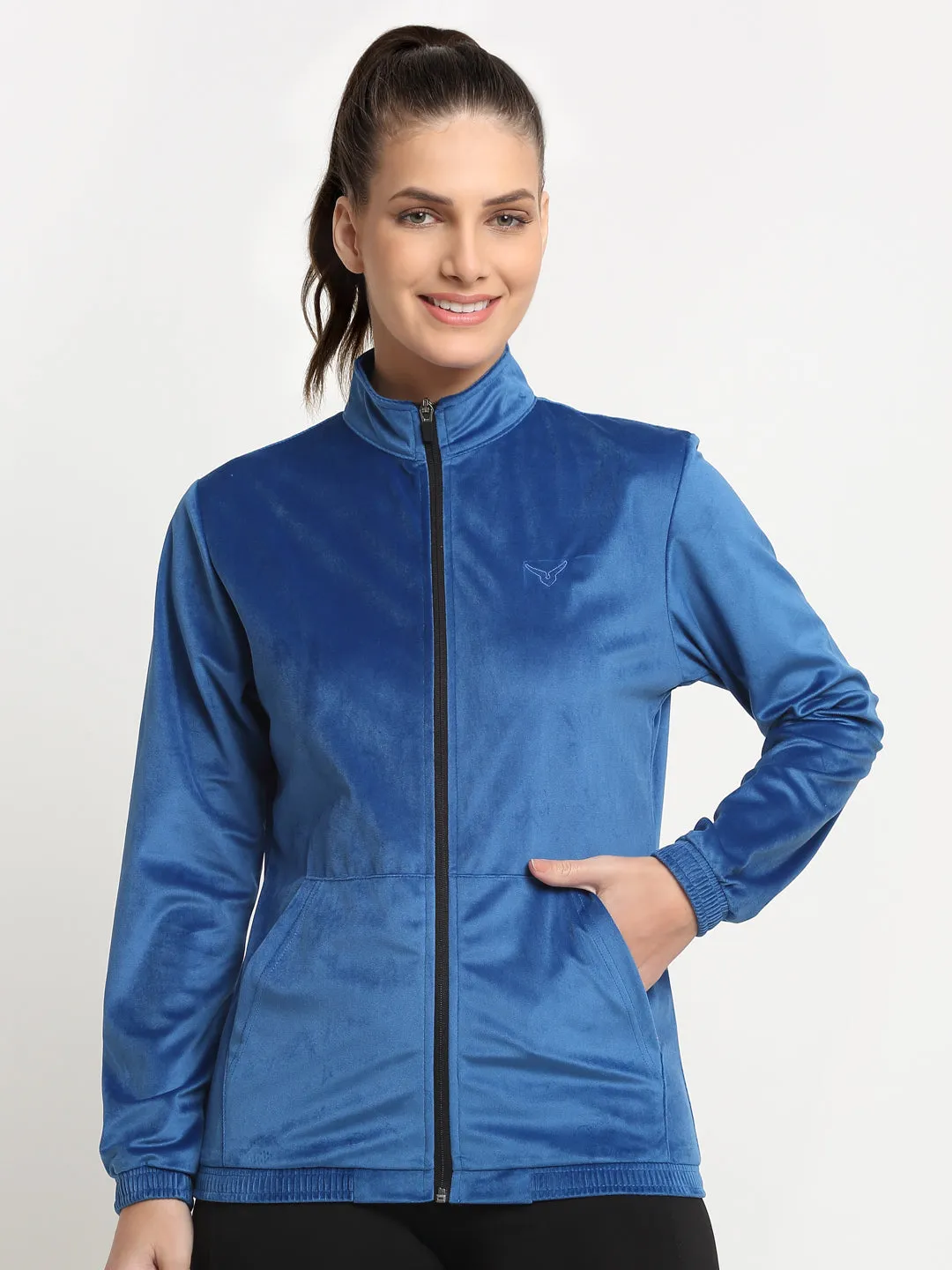 Invincible Women's Velour Full Zip Jacket