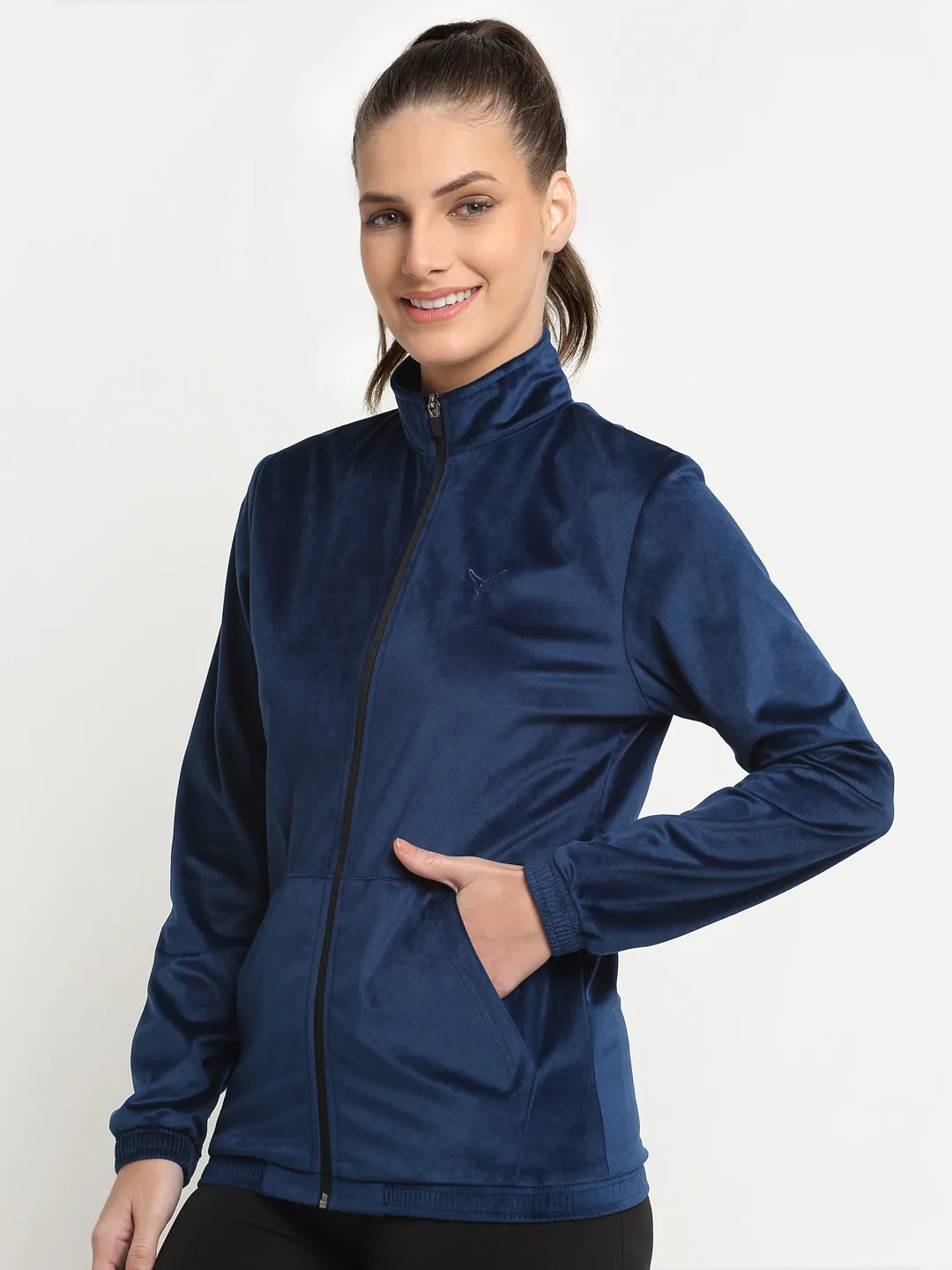 Invincible Women's Velour Full Zip Jacket