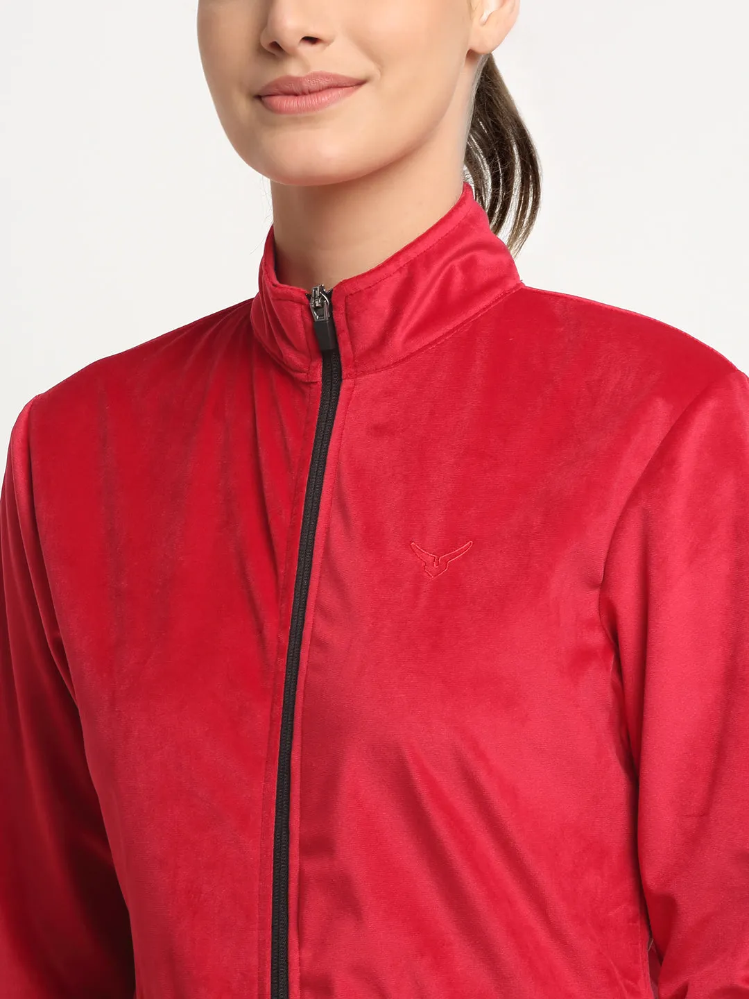 Invincible Women's Velour Full Zip Jacket