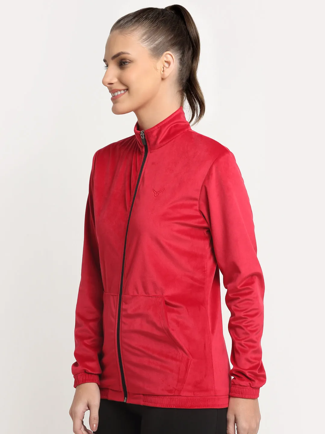 Invincible Women's Velour Full Zip Jacket