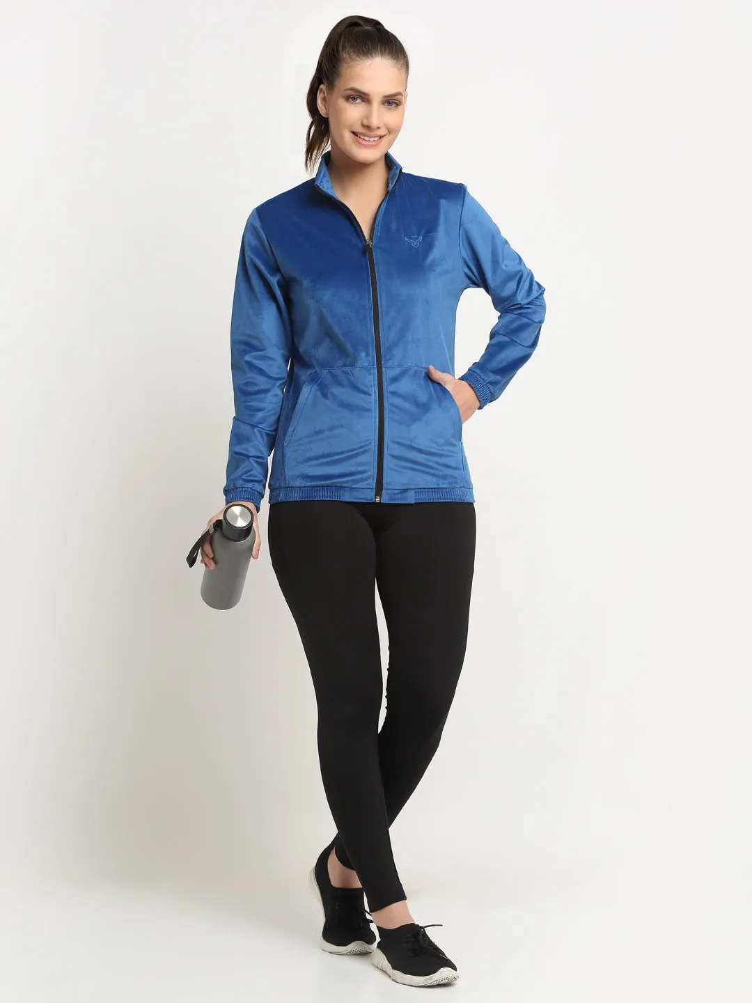 Invincible Women's Velour Full Zip Jacket