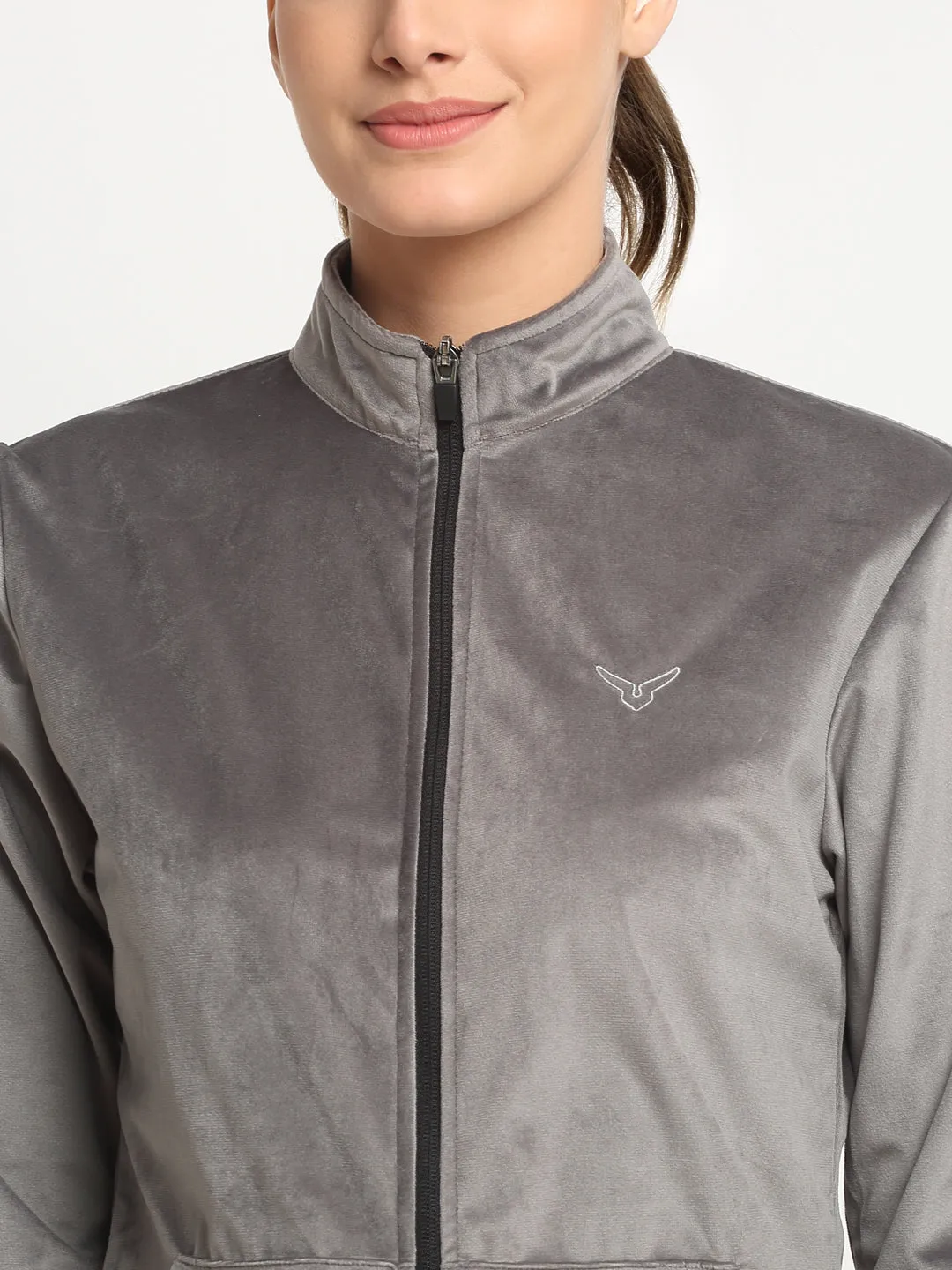 Invincible Women's Velour Full Zip Jacket