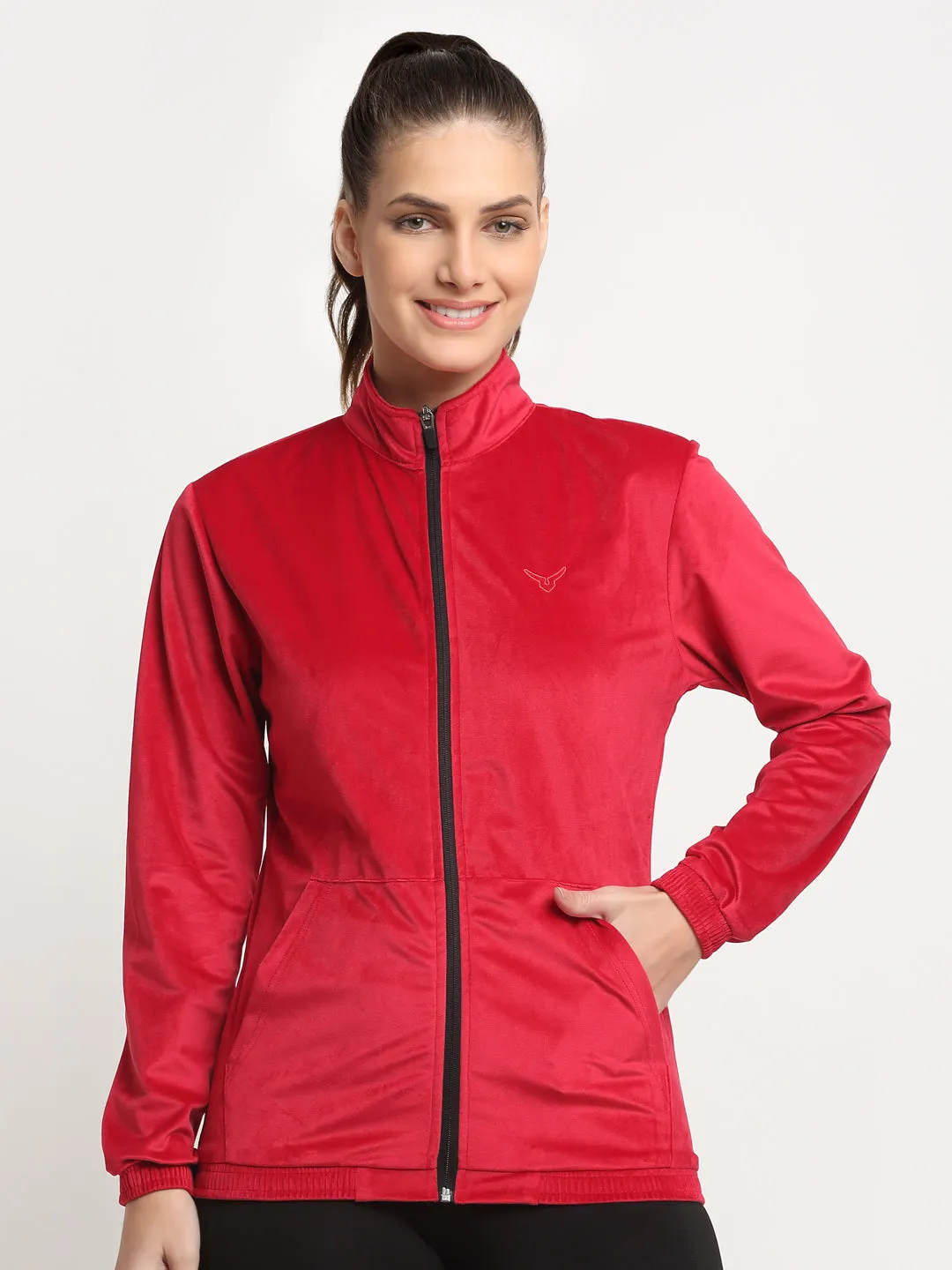 Invincible Women's Velour Full Zip Jacket